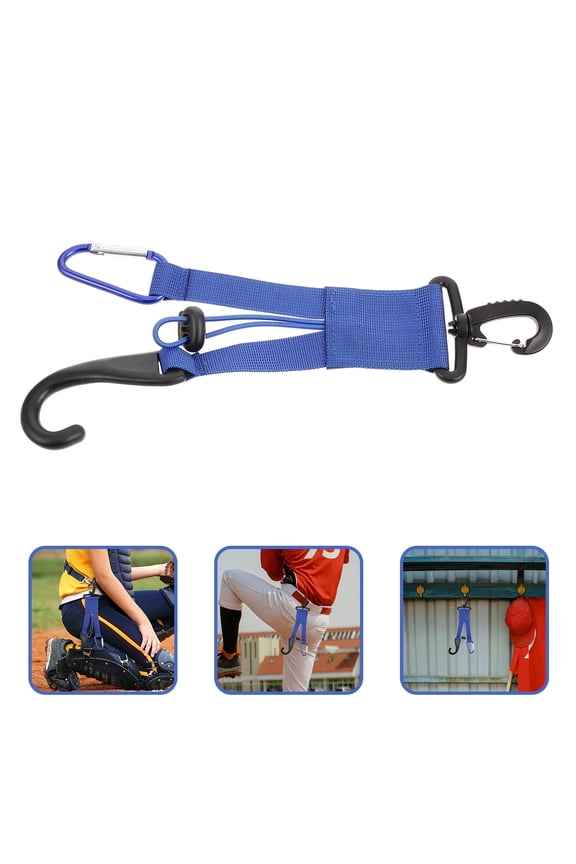 Glove Hook 1Pack Hanging Bats Holding Gloves Helmet Hook Blue 10.81X2.55X0.08in