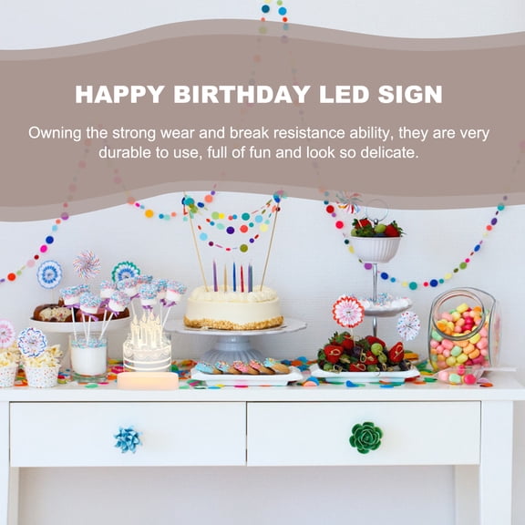 SWETRACE 3D Candle Cake LED Ornament Birthday Decoration Light