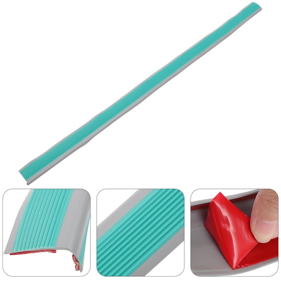SWETRACE Green Vinyl Stair Edge Protector Trim Non Slip Flooring Strip for Home Stair Treads