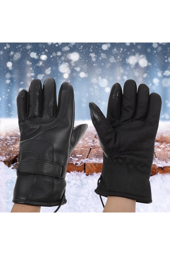 Hand Warming Gloves With Carbon Fiber Heating Wire 1 Pair For Winter Riding