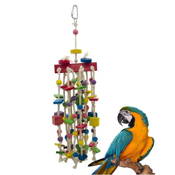 SWETRACE Hanging String Chewing Toy Parrot Toy Bright Colors 1Pack For Entertainment