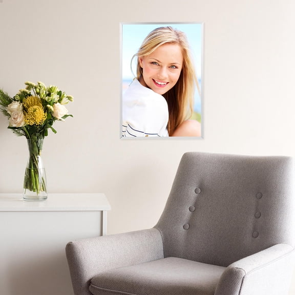 SWETRACE Home Use Plated Silver Aluminum Wall Picture Frame with Stable Structure and Rounded Edges