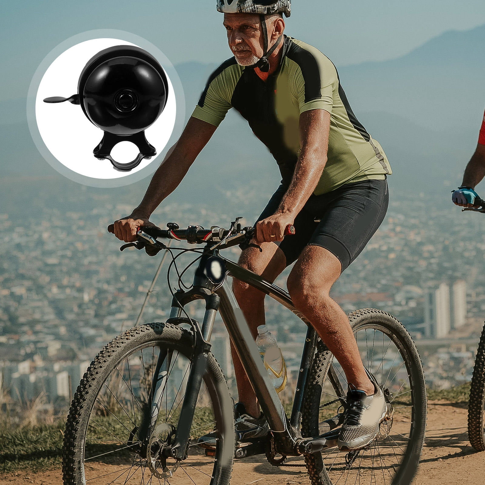 Trail Running Bell SWETRACE Iron Round Vintage Professional Bike Bell for Road Bikes with ...