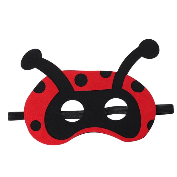 SWETRACE Japanese Animal Masquerade Mask Animal Masks Red Fabric Party Favor for Jungle Themed Party 1Pack