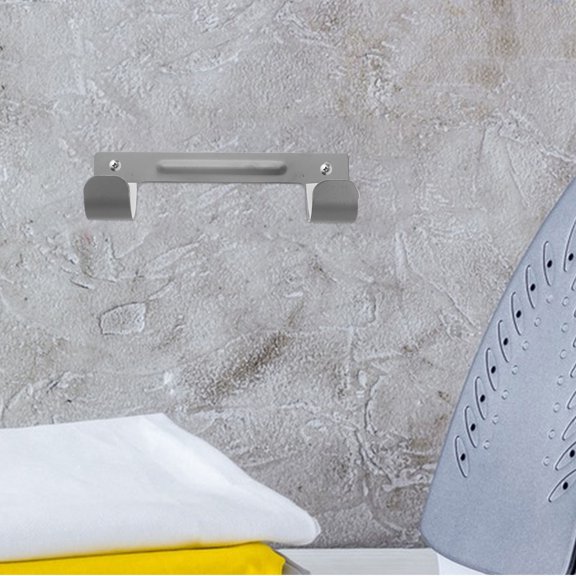 SWETRACE Laundry Room Silver Wall Rack for Ironing Board and Iron Storage with Antislip Design