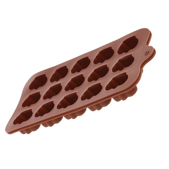 SWETRACE Light Brown Silicone Chocolate Mold for Home Baking Nonstick Crown Shape Design