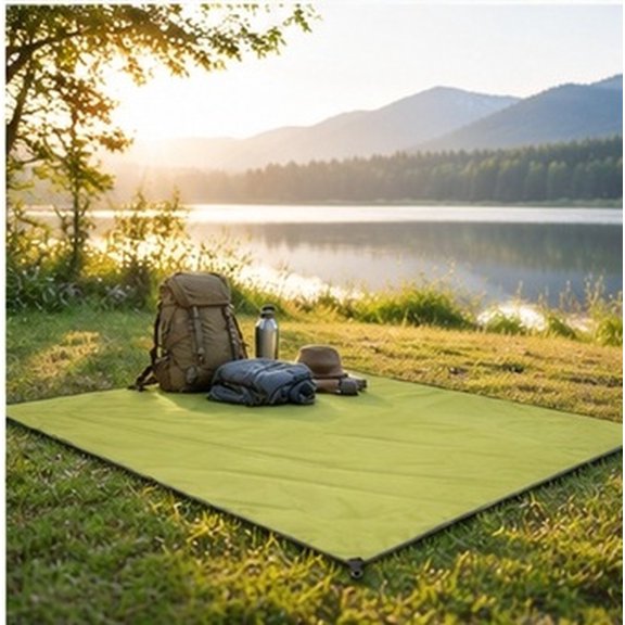 SWETRACE Lightweight Camping Ground Sheet, Oxford Cloth Mat for Beach Trips, Hiking and Tent Setup