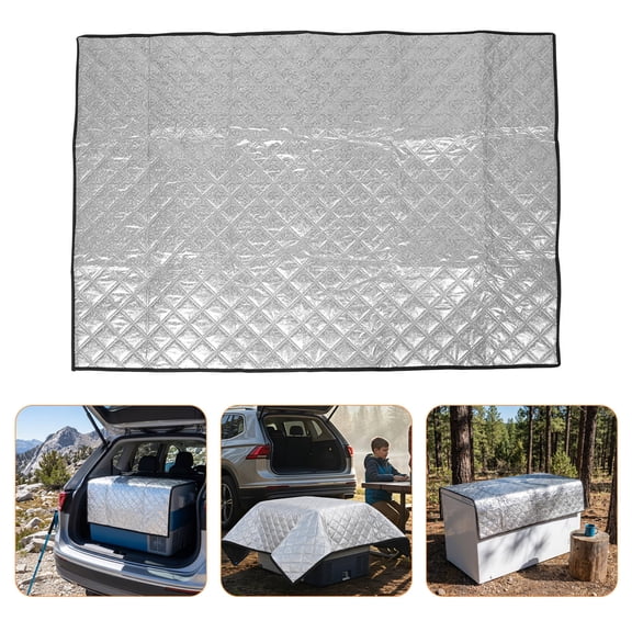 SWETRACE Lightweight Plated Silver Outdoor Freezer Cover with Compressor Protection and Foldable Design