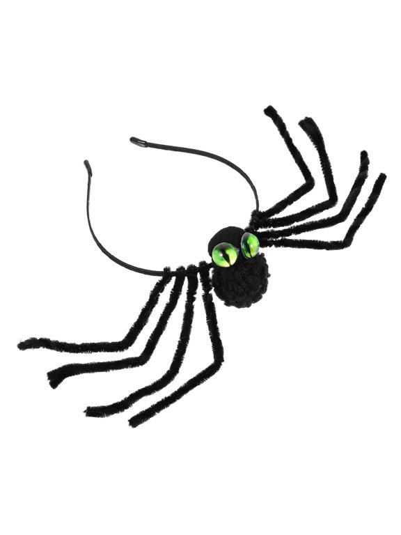 Spider Headband for Adults, Plush Hair Accessory for Masquerade Costume Party, Cosplay Dress Up, 1 Pack