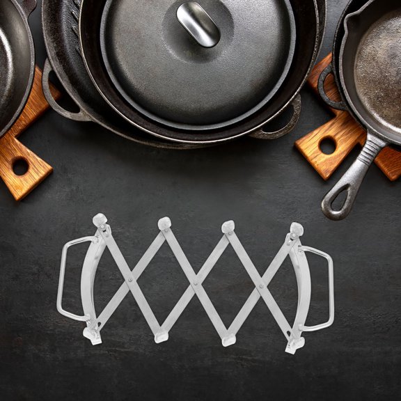SWETRACE Modern Expandable Trivet with Handles Stainless Steel Heat Proof Rack for Kitchen Pots
