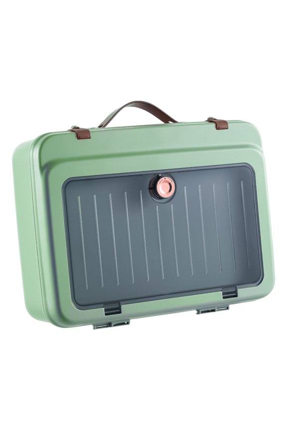 Official Document Bag Green 1Pcs 14.8X10.8X4.9In