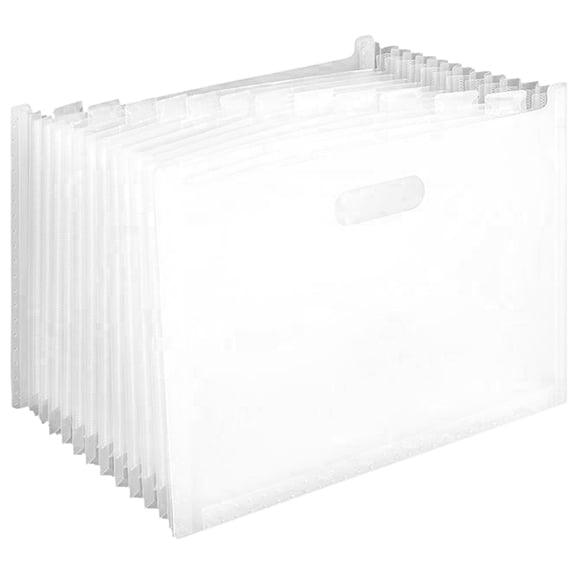 SWETRACE Organization Folder 1 Set White Plastic File Folder With Standing Design For School Study
