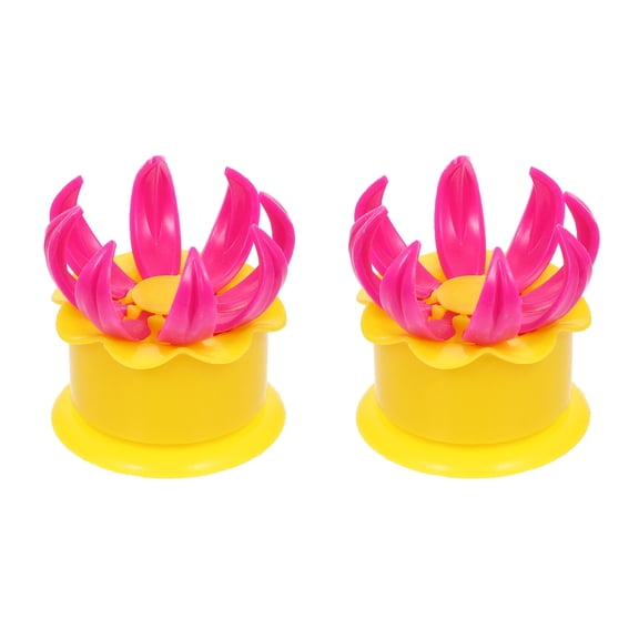 SWETRACE 2-Piece Pastry Bun Maker Mold Set, Yellow Round Steamed Stuffed Bun Molds for Homemade Cooking Enthusiasts