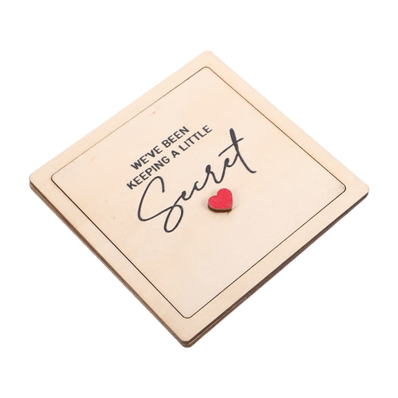 SWETRACE Picture Frame Inch Pregnancy Reveal Wooden 4.25x4.25 Sonogram