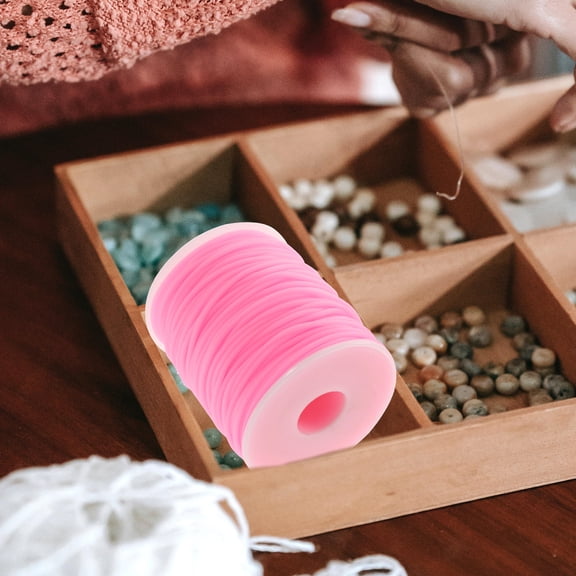 SWETRACE PVC Rubber Cord for Bracelet Making, 1 Roll Craft String for Jewelry