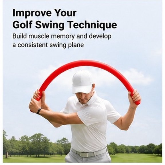 SWETRACE Red Training Stick, Swing Practice Aid for Skill Improvement, Safe Tempo Trainer for Indoor Outdoor Use