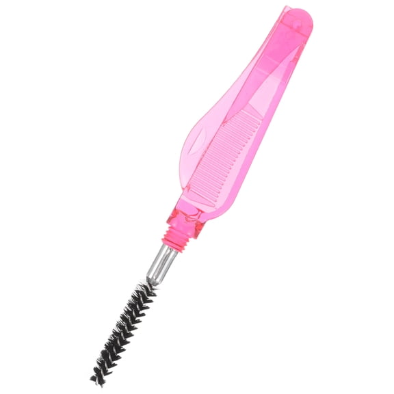 SWETRACE Red Foldable Eyelash Brush and Spiral Brow Comb 2in1 Dualhead Cosmetic Makeup Tool