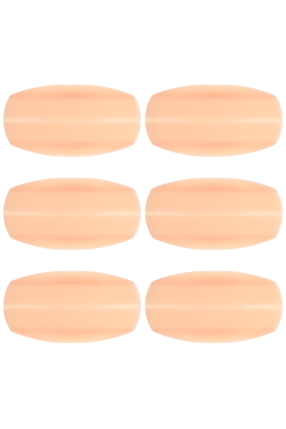 Silicone Bra Strap Pads 6-Pack Flat Thin Invisible Shoulder Pads for Pressure Relief and Comfort 9.5x5.1x0.2in