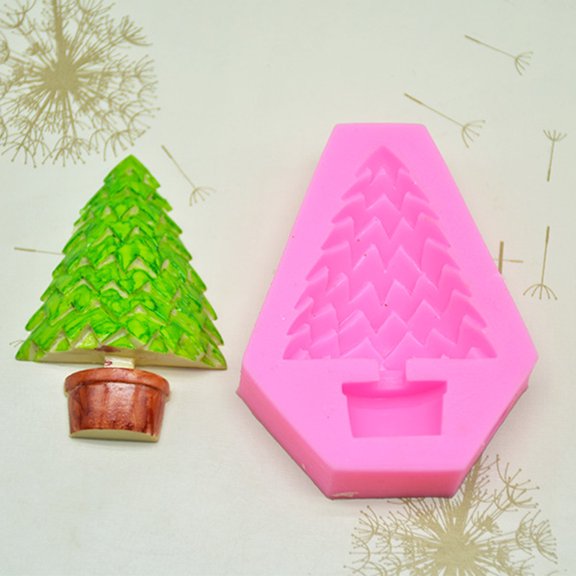 SWETRACE Silicone Fondant Baking Mold Tree Shape for Cakes and Chocolates