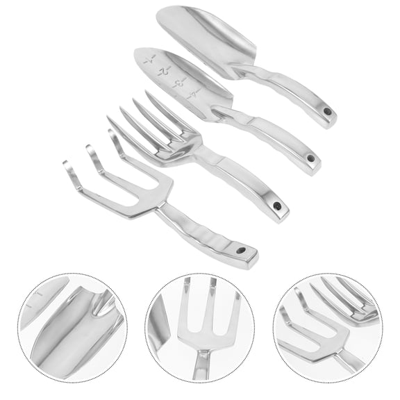 SWETRACE Gardening Supplies Silver 1 Set 8.9x2.7x0.8in