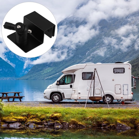 SWETRACE Solar Panel Mount Black ABS Aluminum Alloy Sturdy Structure for Outdoor Installation 1Pcs