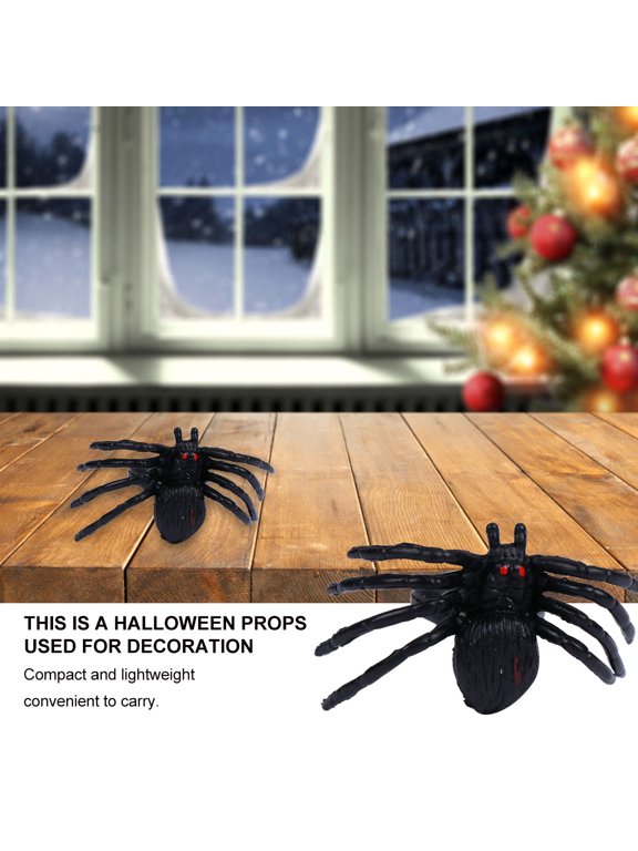 Spider Ring 20Pcs Black Plastic for Party Plaything