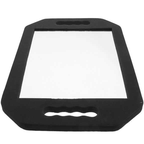 SWETRACE Square Sponge Mirror for Bathroom Office, Black EVA Makeup Mirror