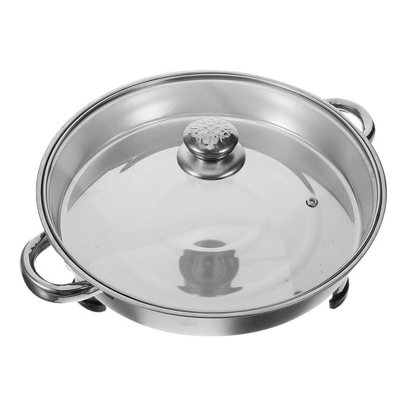 SWETRACE Stainless Plate with Handle Fish Roasting Pan for Restaurant Kitchen 1Pack