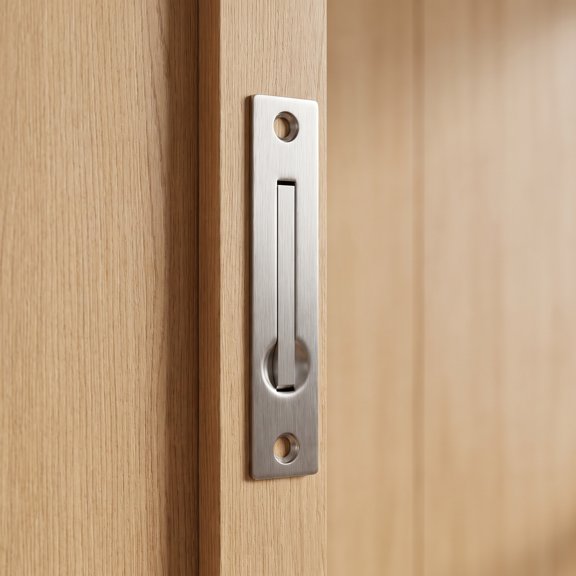 SWETRACE Stainless Steel Flush Mount Pocket Door Pull Handle for Cabinets