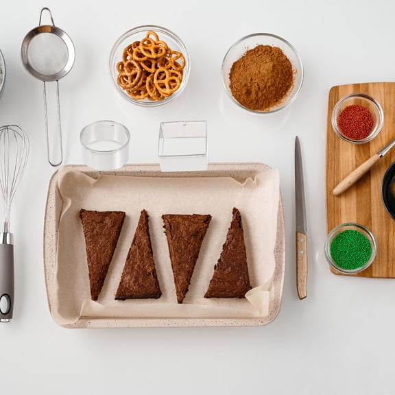 SWETRACE Stainless Steel Molds for Baking Cookies and Cakes Reusable and 1 Set