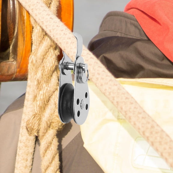 SWETRACE Stainless Steel Pulley for Kayak and Canoe Anchor Trolley Kit, and Rust-Resistant Sailing Accessory