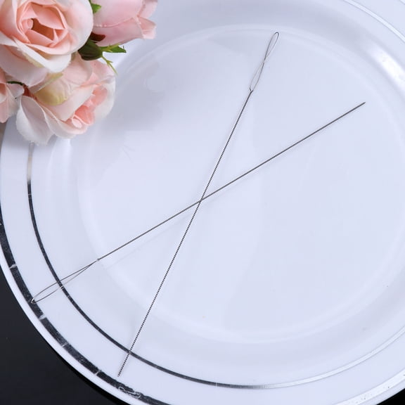 SWETRACE Stitching Needle for Crafting Projects Silver Iron Material Great for Sewing Beading 6 Pieces