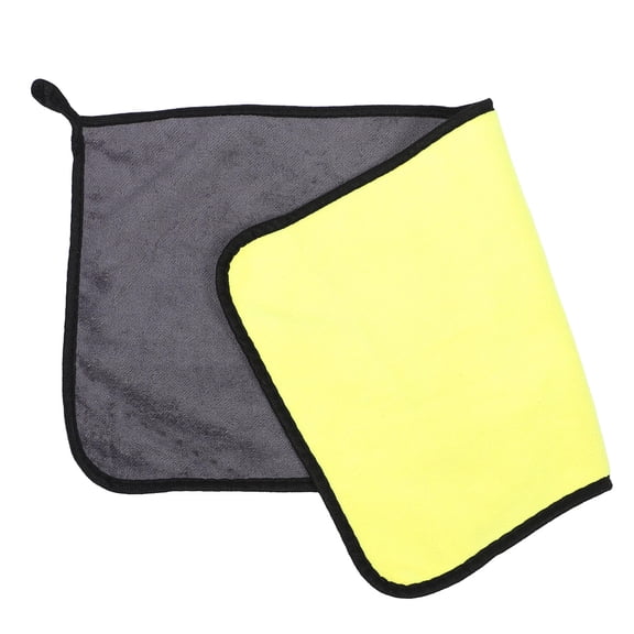 SWETRACE Light Yellow Microfiber Car Towel Thickened Design for Efficient Drying