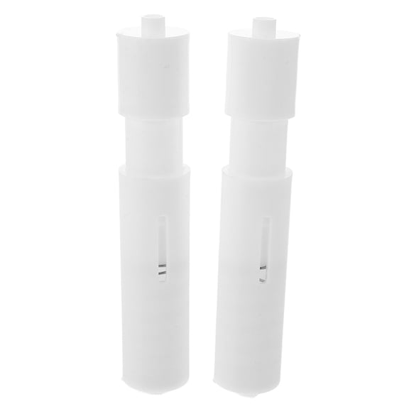 SWETRACE 2-Pack White Plastic Toilet Paper Holders with Spring Loaded Design for Bathroom and Home Use