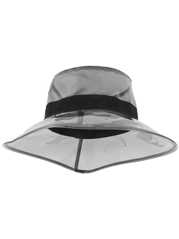 Transparent PVC Unisex Sun Hat Clear Visor Sun Protection for Beach and Pool Days