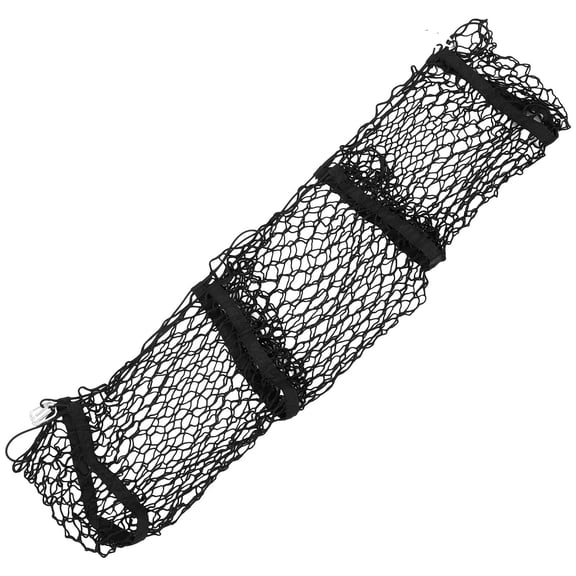 SWETRACE Trunk Net Organizer for Car 1Pack Black Mesh and Polyester for Emergency Supplies Storage