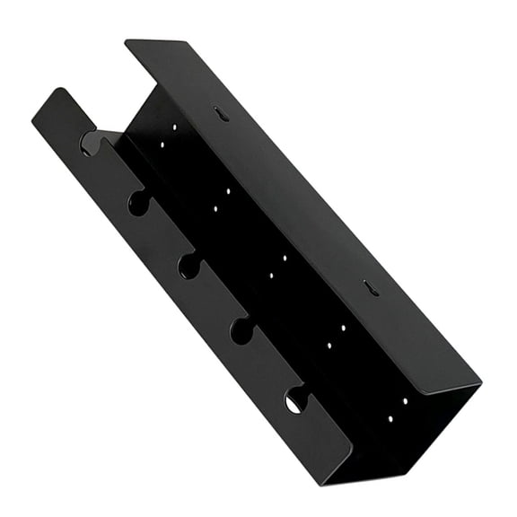 SWETRACE Black Under Desk Cable Management Rack for Efficient Cable Storage and Cord Organization Solution