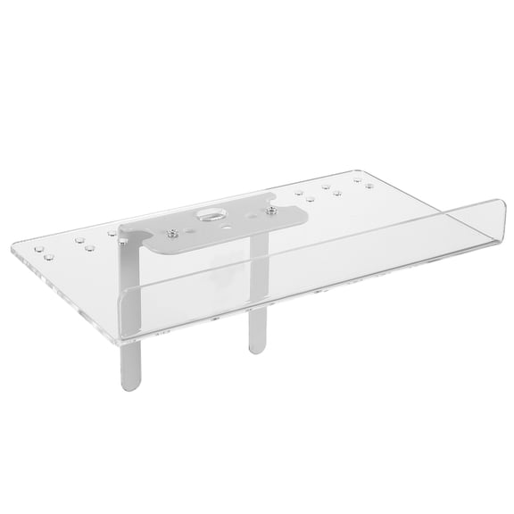 SWETRACE Versatile Transparent Outlet Shelf for Router and Power Strip with Easy DIY Installation