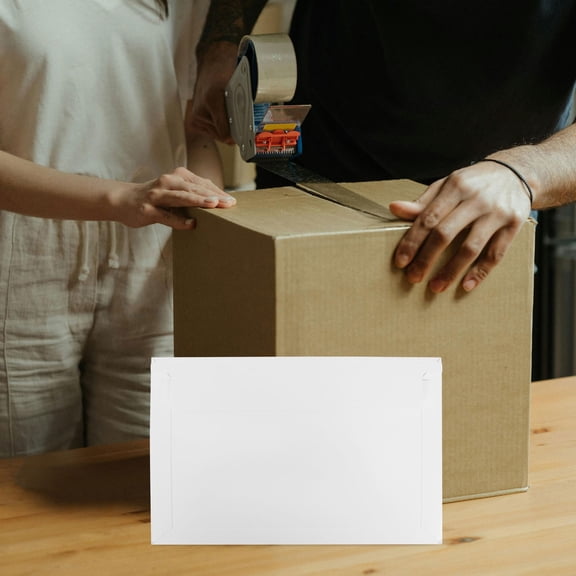SWETRACE White Cardboard Mailing Envelopes 15-Pack Secure Business Shipping Packaging