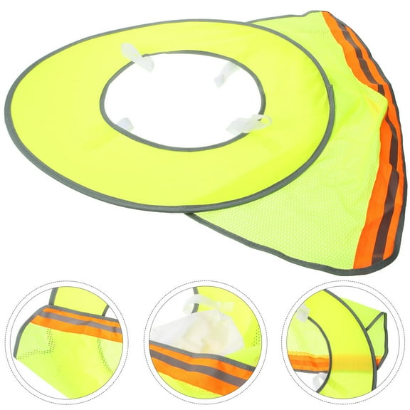 SWETRACE Wide Brim Hat for Construction Hard Hats Yellow Elastic Spandex Cooling 1Pack