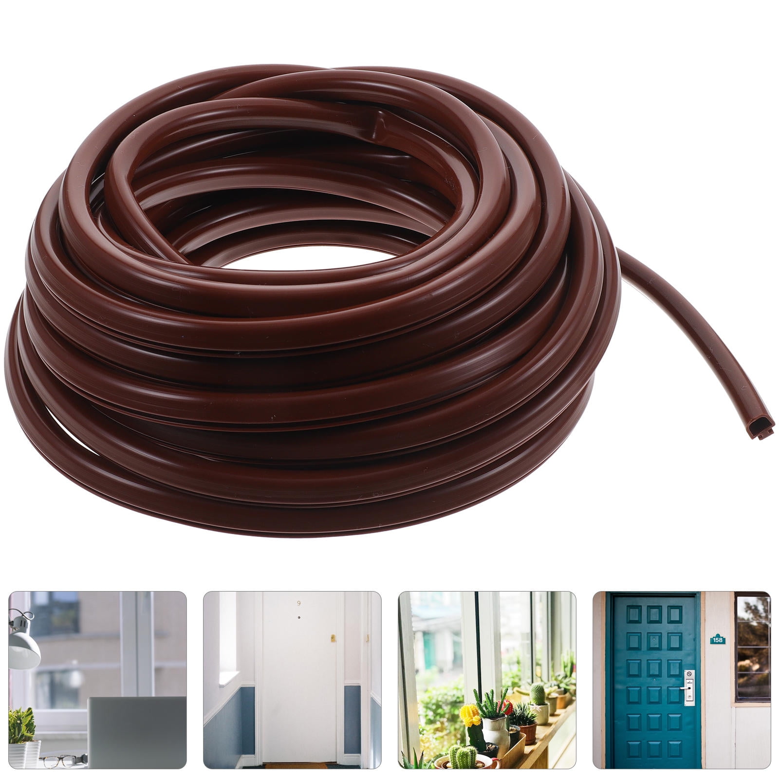 SWETRACE Window Rubber Seal Strip Sealing Strip Brown Waterproof ...