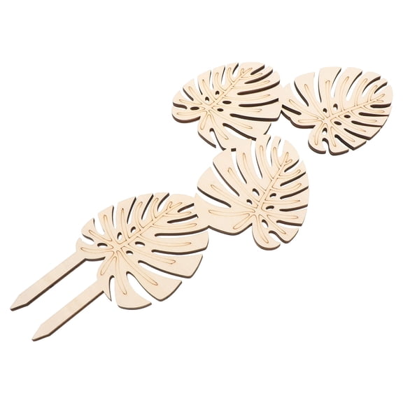 SWETRACE Wooden Leaf Trellis Plant Support Frame for Climbing Flowers