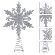 SWETRACE Star Christmas Tree Topper Plastic Ornament Holiday Decoration for Home, Family, and Festive Seasonal Display