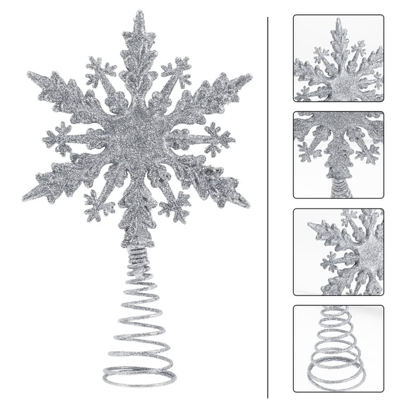 SWETRACE Star Christmas Tree Topper Plastic Ornament Holiday Decoration for Home, Family, and Festive Seasonal Display