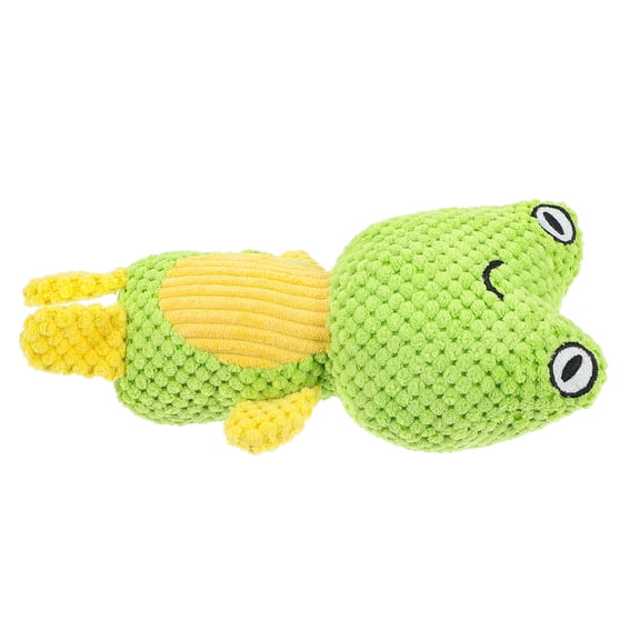 SWETRACE chewable squeaky toy Plush Squeaky Toy Light Green 1Set Teeth Cleaning
