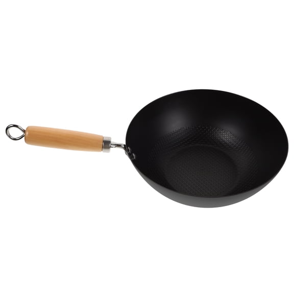 SWETRACE Chinese Wok Pan Cast Iron Frying Pan Multi-Purpose Boiling Cooking Set for Home and Individual Use