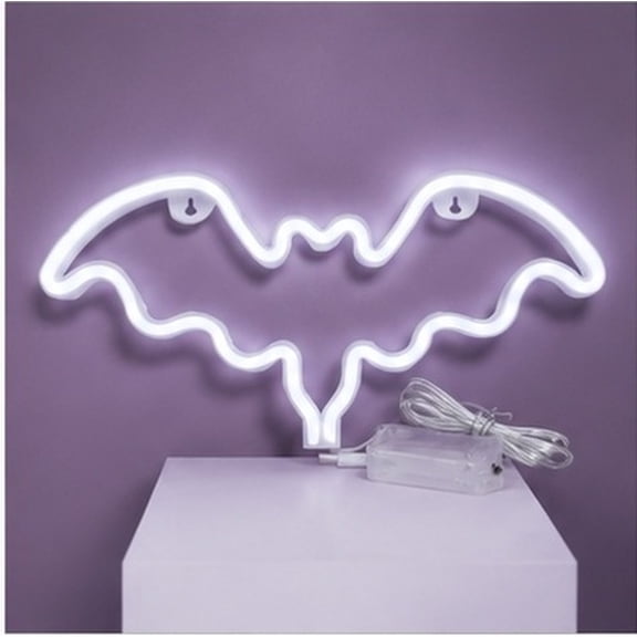 SWETRACE decorative led light LED Bat Neon Light for Parties 1 Pc Plastic 14.2*5.9*0.6in