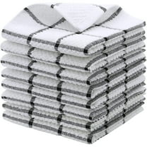 SWFSZGL Cotton 1 Pack Terry Kitchen Dish Cloths, 11.81 X 11.81 Inches Super Soft and Absorbent Dish Rags, Quick Drying Dish Towels for Washing Dishes, Grey