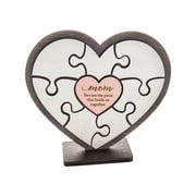 SWFSZGL Home Products You Are A Personalized Name That Brings Us Together Wooden Puzzle Mother's Day Gift Love Table Decoration Home Decoration