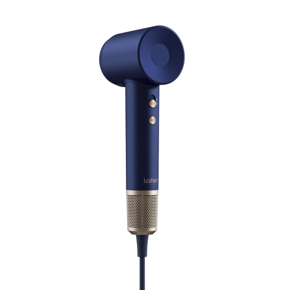 Laifen Swift Premium Hair Dryer, 110,000 RPM Ionic Blow Dryer, Bag & Attachments-Navy Blue